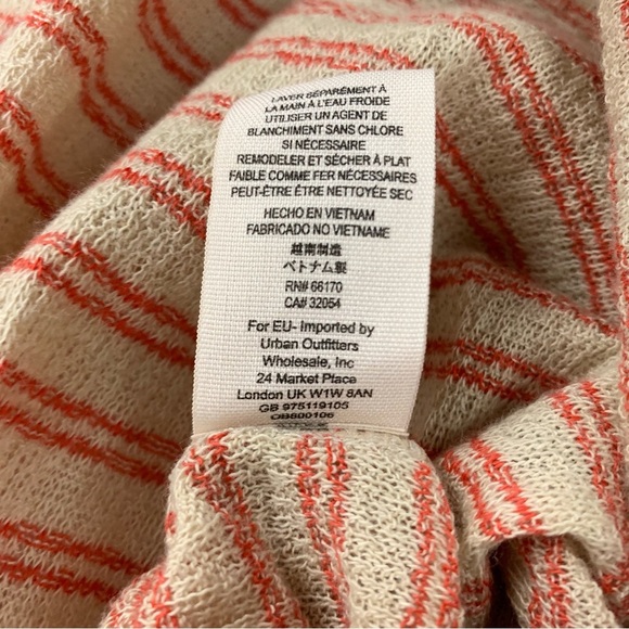 Free People Striped Frida Tank Top Floral Embroidered XS - Picture 7 of 10